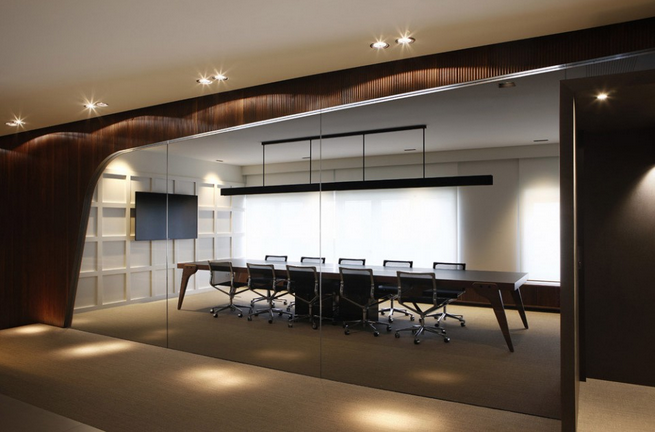 优雅质朴光和影的办公室设计