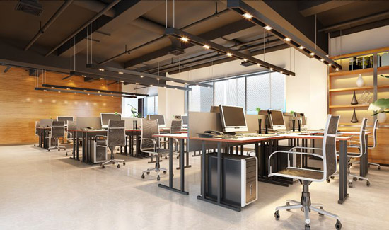 办公区设计效果图