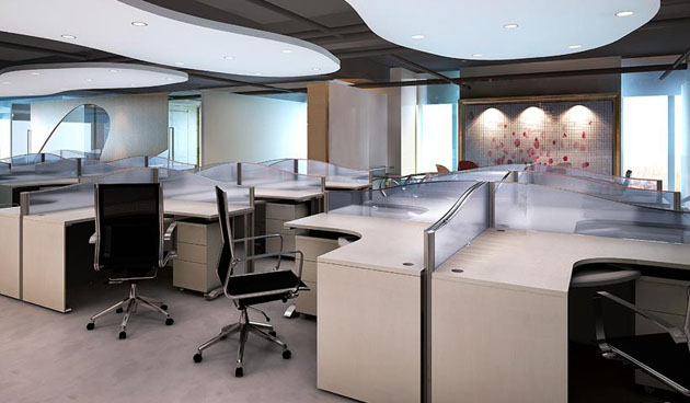 办公区设计效果图