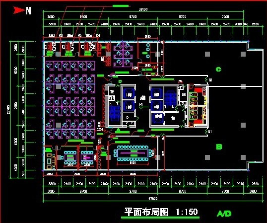 办公室装修平面图